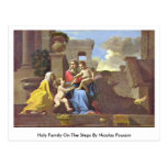 Holy Family On The Steps By Nicolas Poussin Postcards