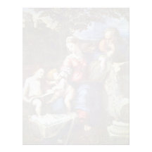Holy Family Under The Oak Tree With John The Bapti Personalized Letterhead