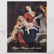 Holy Family With The Basket By Rubens Peter Paul Flyer Design