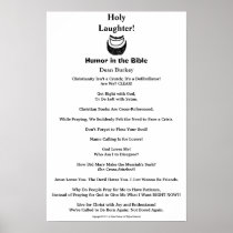 Holy Laughter! Humour in the Bible Quotes Poster