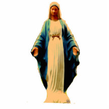 Holy Mother Statue Cut Outs