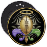 Holy NOLA Trophy (p) Pinback Buttons