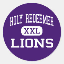 Holy Redeemer - Lions - High - Detroit Michigan Stickers
