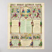 Holy Roman Catholic Faith by Haasis & Lubrecht Posters