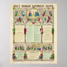 Holy Roman Catholic Faith by Haasis & Lubrecht Posters
