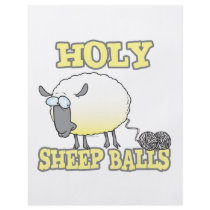 holy sheep balls funny unraveling yarn sheep flyers