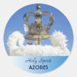 Holy Spirit crown Round Sticker