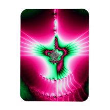 Holy Spirit Fractal Rectangle Magnets