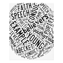 Holy Spirit Gear - white circle black text Custom Letterhead