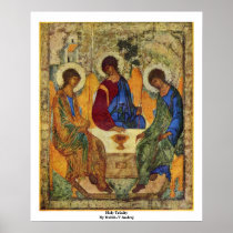 Holy Trinity By Rublã«V Andrej Posters