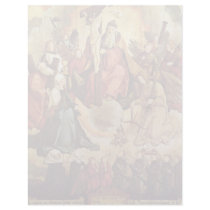 Holy Trinity With Angels, Saints, And Its Founding Letterhead Template