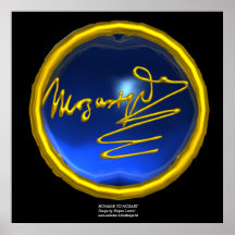 HOMAGE TO MOZART, Blue Sapphire colossal size Posters