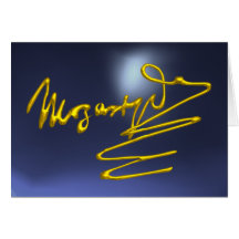 HOMAGE TO MOZART, Blue Topaz Card