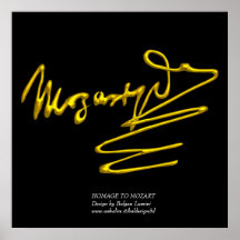 HOMAGE TO MOZART,colossal size Poster