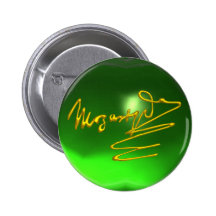 HOMAGE TO MOZART, emerald green Pin
