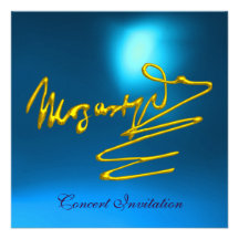 HOMAGE TO MOZART, GOLD  BLUE CONCERT ANNOUNCEMENT
