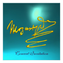 HOMAGE TO MOZART, GOLD  BLUE CONCERT ANNOUNCEMENT