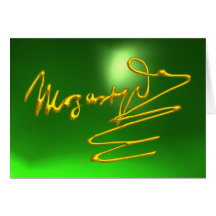 HOMAGE TO MOZART, Green Emerald Card