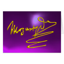 HOMAGE TO MOZART, Purple Amethyst Cards