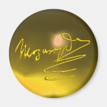 HOMAGE TO MOZART,yellow topaz Magnet