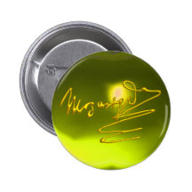 HOMAGE TO MOZART, yellow topaz Pinback Buttons