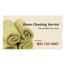 Home Cleaning Service Business Cards