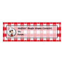 Home Cookin' Custom Gift Tags Business Card Templates