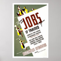 Home Economics Training 1940 WPA Posters