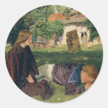 Home from Sea - Arthur Hughes Round Sticker