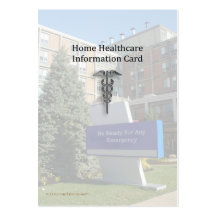 Home Healthcare Info Pocket Card Business Card