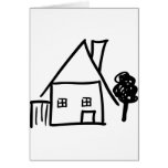 home house icon greeting cards