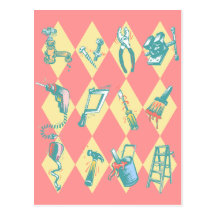 Home Improvement Tool Contractor Fixer-up Postcard