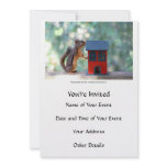 Home is Where the Heart Is Squirrel invitations