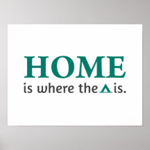 Home is where the tent is. pôsteres
