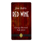 Home Made Wine Labels