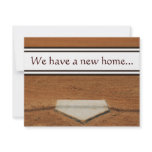 Home Plate We've Moved Address Contact Cards invitations