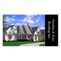 Home Roofing or Roofer Business Card Template