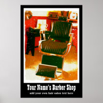 Home Salon or Hairdresser Vintage Advertisement