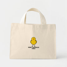 Home Schooled Chick Canvas Bag