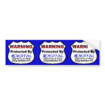 Home Security Sticker Decals- 3/Sheet, durable as bumper stickers