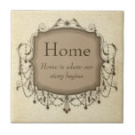 Home, Sentimental Message Chandelier Tile Plaque tiles