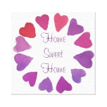 home sweet home canvas stretched canvas prints