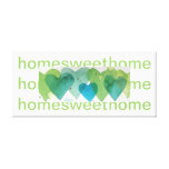 home sweet home hand painted design stretched canvas prints