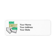 home sweet home home plate baseball design labels