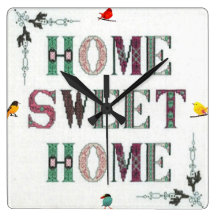 Home Sweet Home Wall Clock