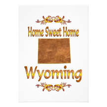Home Sweet Home Wyoming Custom Announcement