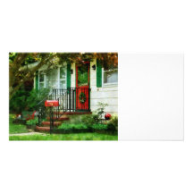 Home that Always Celebrates Christmas Photo Card Template