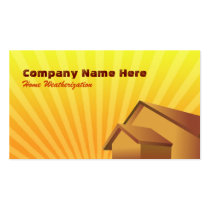 Home Weatherization Business Cards business cards