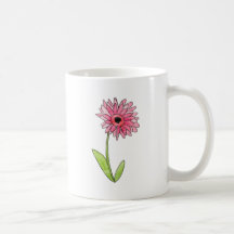 Homeberries Pink Gerber Daisy Mug