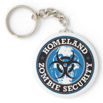 Homeland Zombie Security Skull - Blue